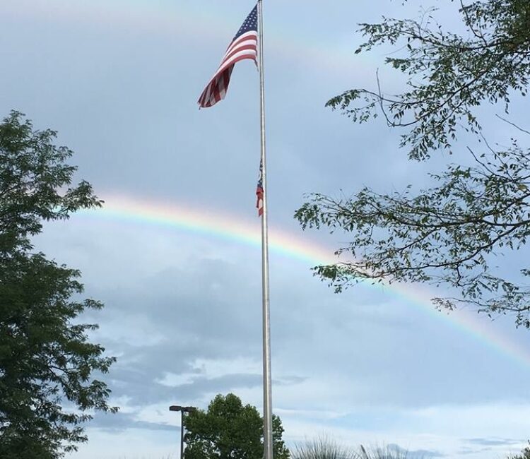 Flag flying