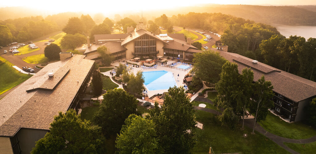 Salt Fork Lodge at sunset