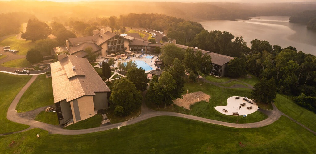 Salt Fork Lodge at sunset